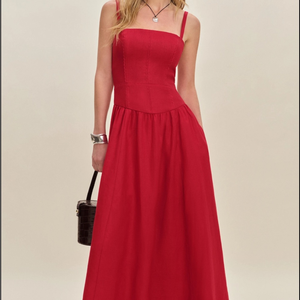 Reformation Red Maxi Dress